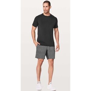 Lululemon T.H.E. Short *Linerless 7"
Heathered Texture Printed Greyt Deep Coal M